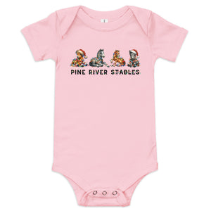 Holiday Horse Play Baby short sleeve one piece