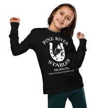 Load image into Gallery viewer, Pine River Logo Youth long sleeve tee
