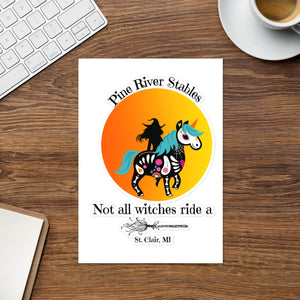 Not All Witches Ride a Broom Sticker
