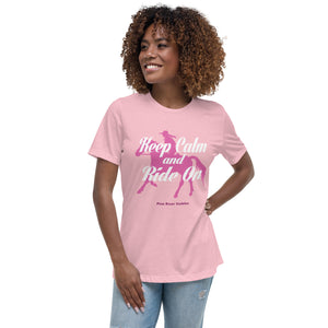 Keep Calm and Ride On Women's Relaxed T-Shirt