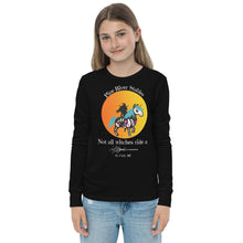 Load image into Gallery viewer, Not All Witches Ride a Broom Youth Long Sleeve tee