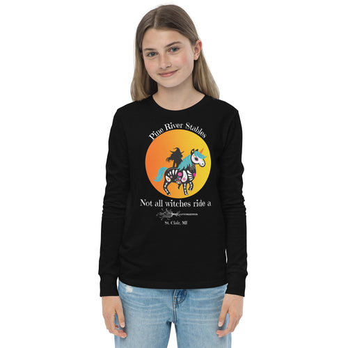 Not All Witches Ride a Broom Youth Long Sleeve tee